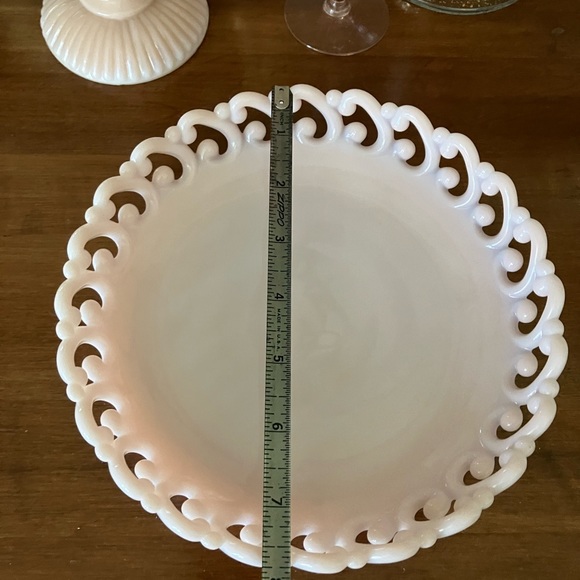 Fenton Rose Pastel Pick Backwards C Low Bowl - Picture 4 of 5